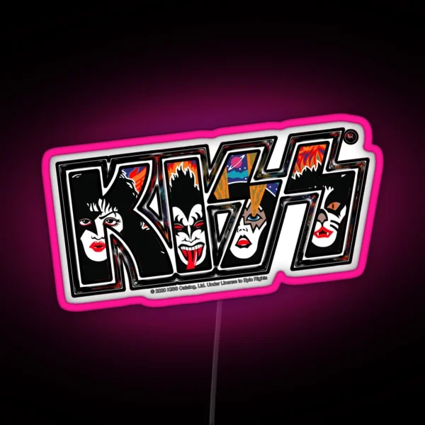 KISS Rock Music Band Rock And Roll Over Style 3 RGB Neon Sign