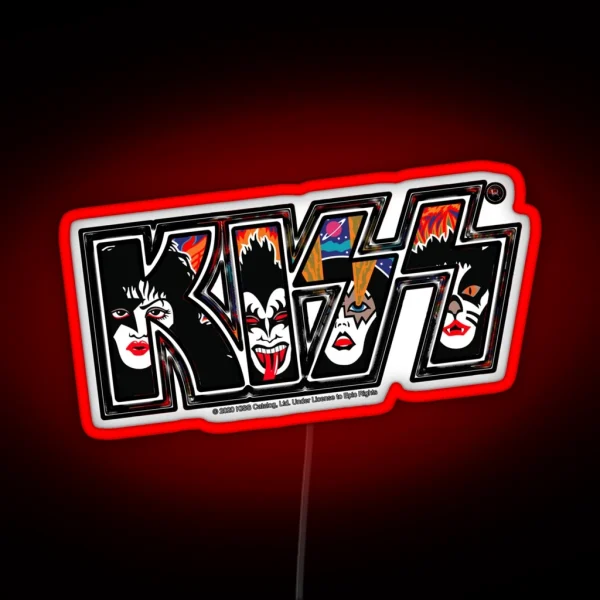 KISS Rock Music Band Rock And Roll Over Style 3 RGB Neon Sign