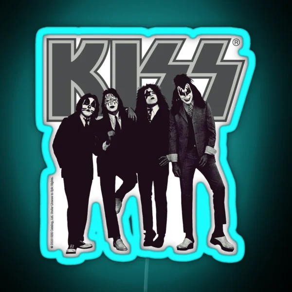 Kiss The Band RGB Neon Sign