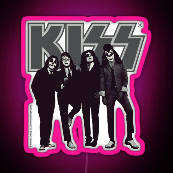 Kiss The Band RGB Neon Sign