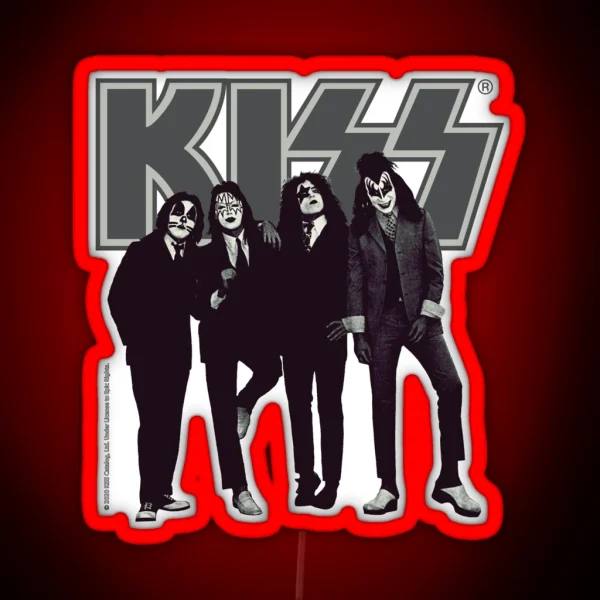 Kiss The Band RGB Neon Sign