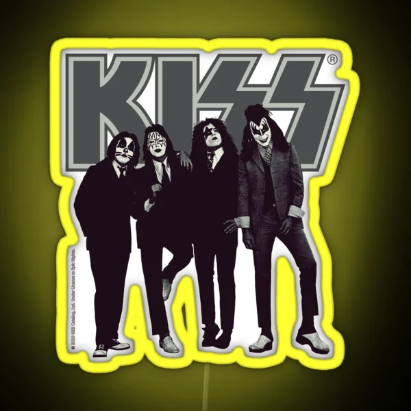 Kiss The Band RGB Neon Sign