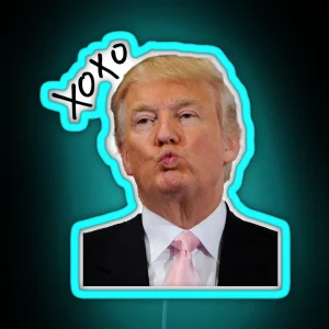 Kissing Trump RGB Neon Sign