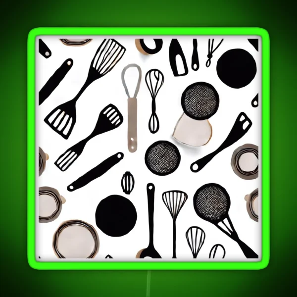 Kitchen And Cooking Theme RGB Neon Sign