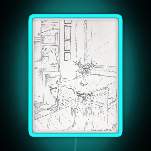 Kitchen Sketch RGB Neon Sign