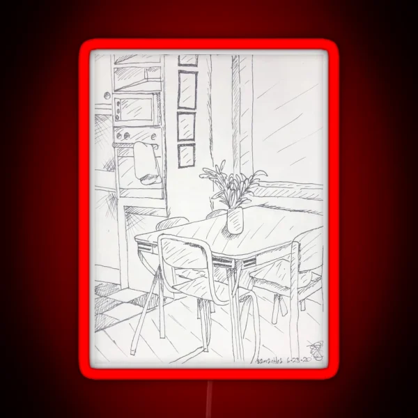 Kitchen Sketch RGB Neon Sign