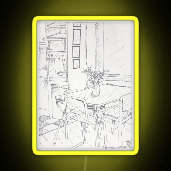 Kitchen Sketch RGB Neon Sign