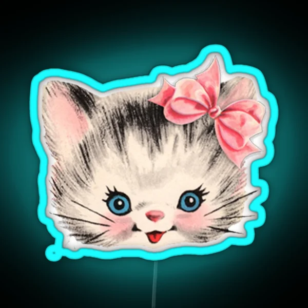 Kitsch Kitten RGB Neon Sign