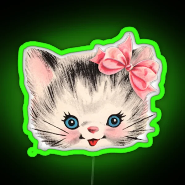Kitsch Kitten RGB Neon Sign