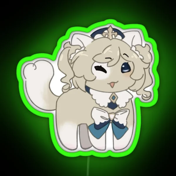 Kitten Barbara RGB Neon Sign