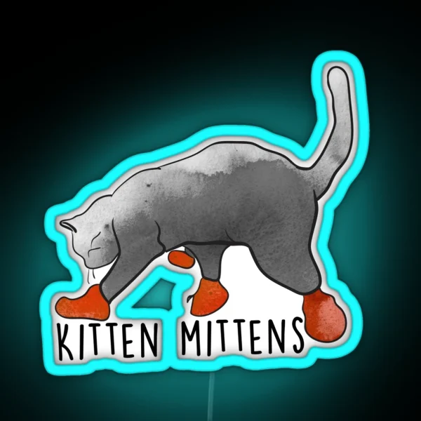 Kitten Mittens RGB Neon Sign