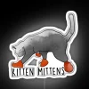 Vibrant kitten mittens LED display with customizable RGB color options