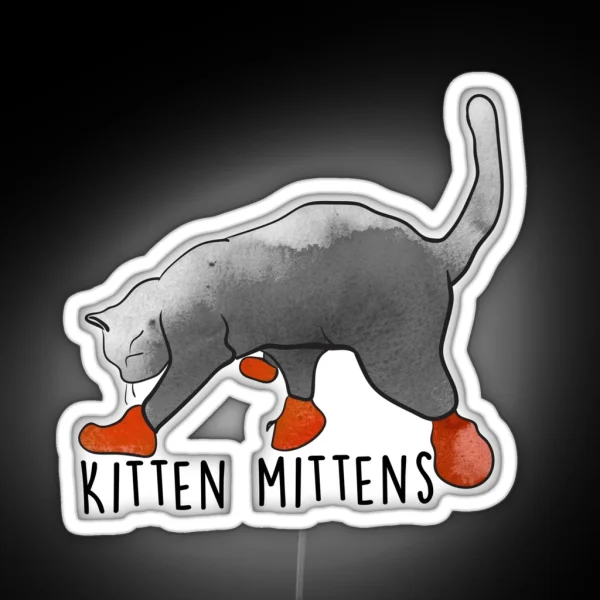 Kitten Mittens RGB Neon Sign