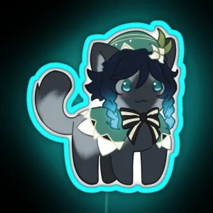 Kitten Venti RGB Neon Sign