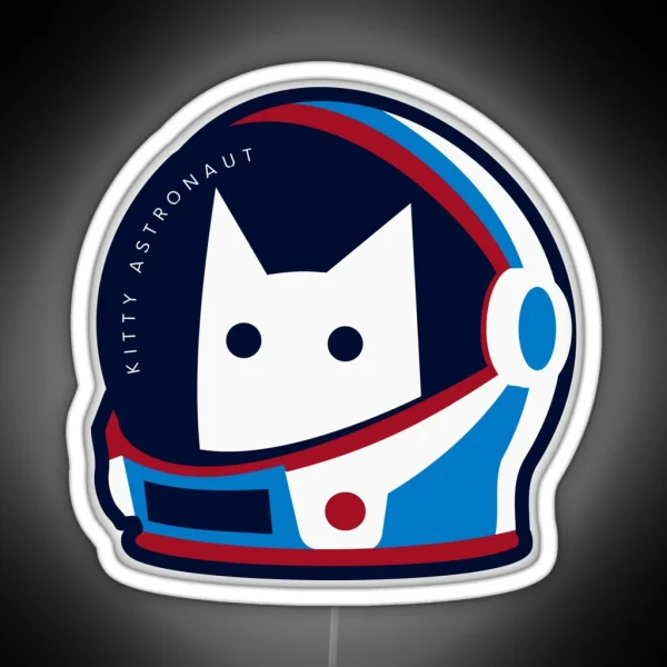 Kitty Astronaut RGB Neon Sign