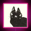 RGB LED art display for cat lovers and minimalist home decor.