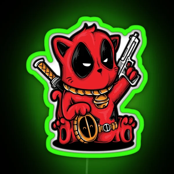Kittypool Catpool RGB Neon Sign