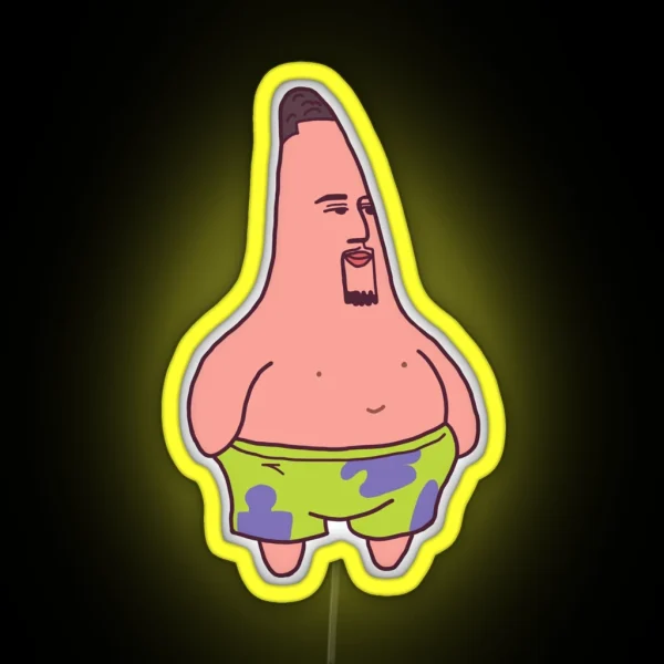 Klay Thompson Patrick Star Spongebob RGB Neon Sign