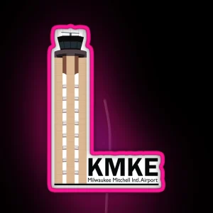 KMKE Tower RGB Neon Sign