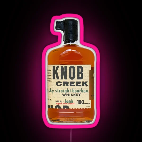 Knob Creek Kentucky Straight Bourbon Whiskey RGB Neon Sign