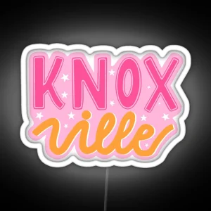 Knoxville Pink And Orange Stars RGB Neon Sign