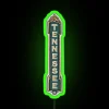 Vibrant Knoxville TN cityscape in radiant multicolor neon lights display