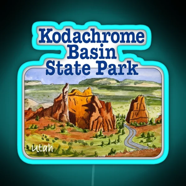 Kodachrome Basin State Park Utah RGB Neon Sign
