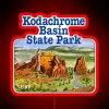 Vibrant Neon Sign at Kodachrome Basin State Park in Utah