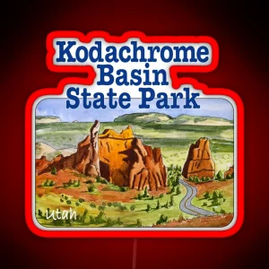 Kodachrome Basin State Park Utah RGB Neon Sign