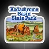 Vintage Travel Poster-Style Utah Kodachrome Basin State Park Neon Sign Artwork