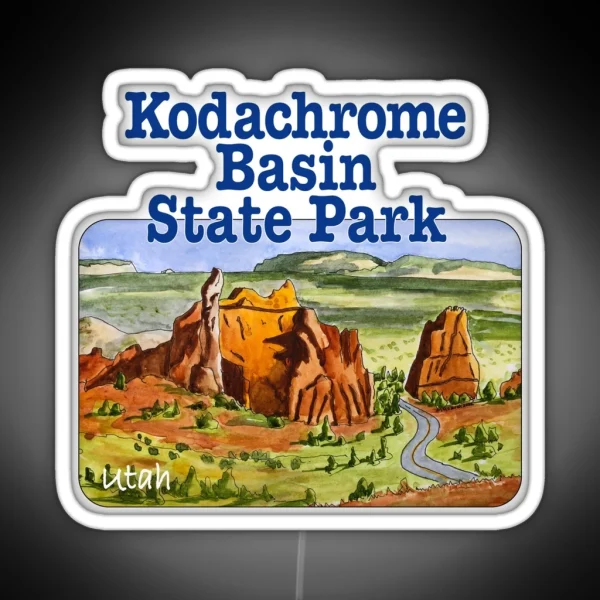 Kodachrome Basin State Park Utah RGB Neon Sign