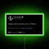 Eye-catching Neon Sign with Vibrant RGB LED Colors for Music Enthusiasts.