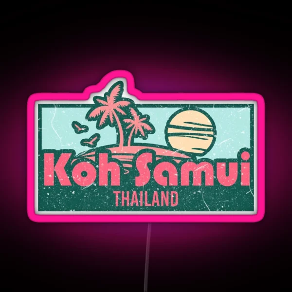 Koh Samui Exotic Honeymoon Trip Gifts RGB Neon Sign