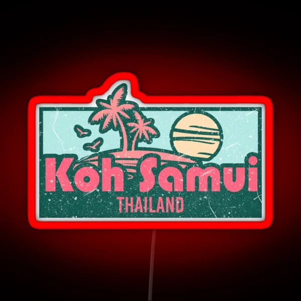 Koh Samui Exotic Honeymoon Trip Gifts RGB Neon Sign