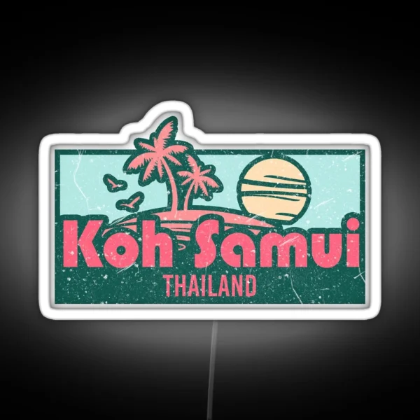 Koh Samui Exotic Honeymoon Trip Gifts RGB Neon Sign