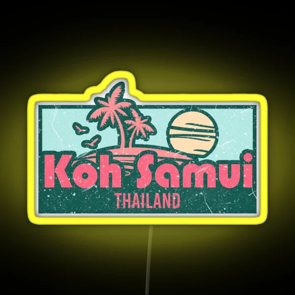 Koh Samui Exotic Honeymoon Trip Gifts RGB Neon Sign