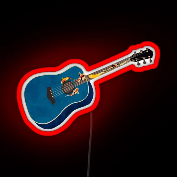 Koi Fish Guitar Speak Now RGB Neon Sign