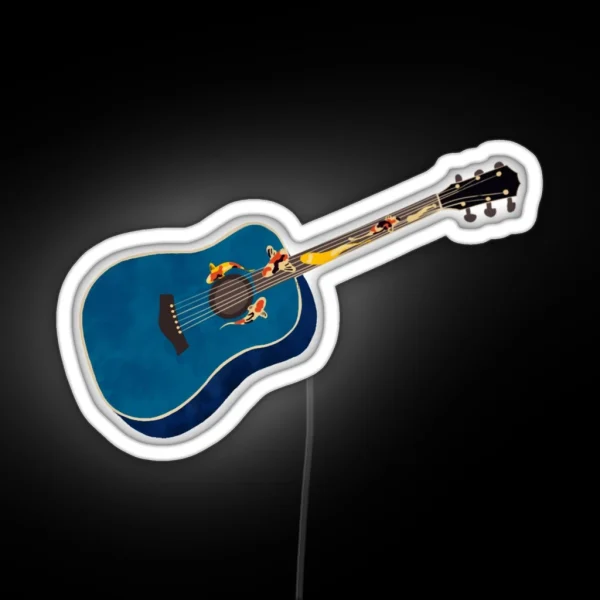Koi Fish Guitar Speak Now RGB Neon Sign