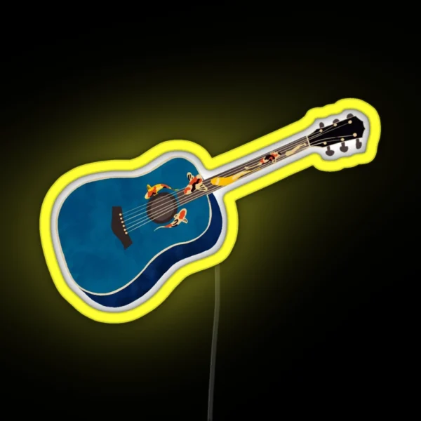 Koi Fish Guitar Speak Now RGB Neon Sign