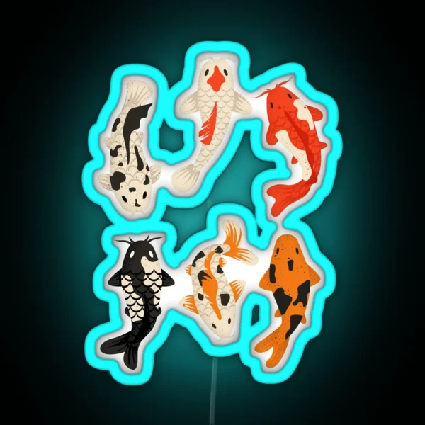 Koi Fish RGB Neon Sign