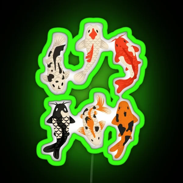 Koi Fish RGB Neon Sign