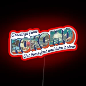 Kokomo Postcard RGB Neon Sign