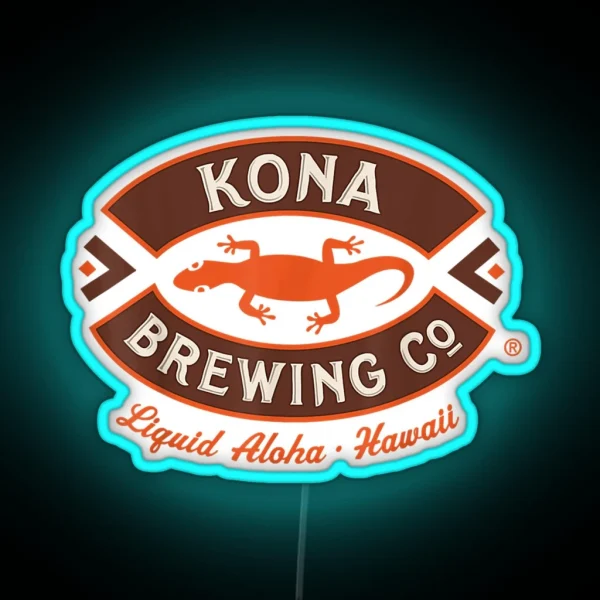 Kona Brewing Logo RGB Neon Sign