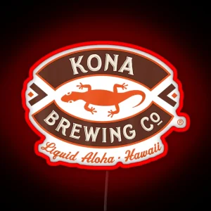 Kona Brewing Logo RGB Neon Sign