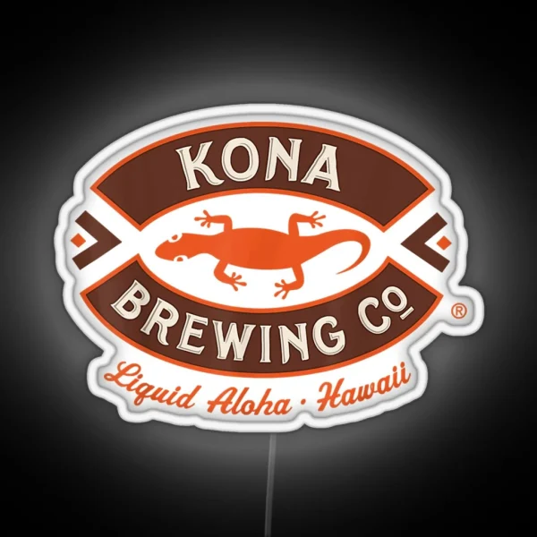 Kona Brewing Logo RGB Neon Sign