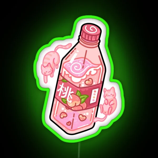 Konbini Peach Water RGB Neon Sign