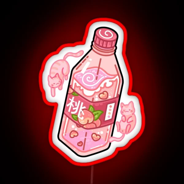 Konbini Peach Water RGB Neon Sign