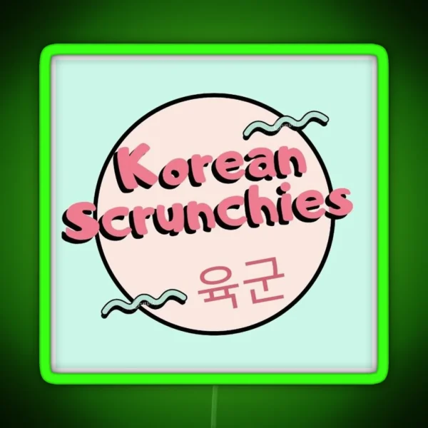 Korean Scrunchies RGB Neon Sign