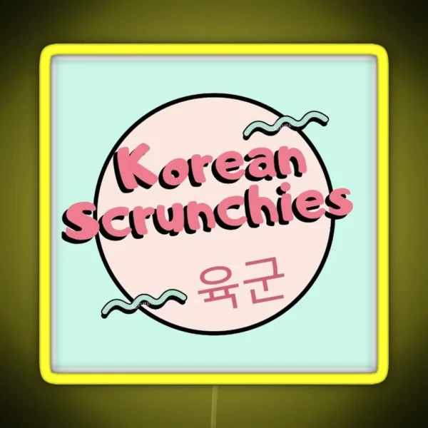 Korean Scrunchies RGB Neon Sign