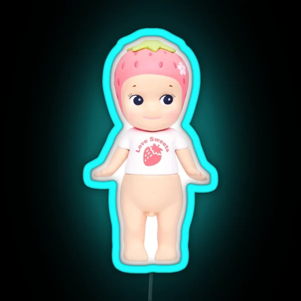 Korean Strawberry Sonny Angel RGB Neon Sign